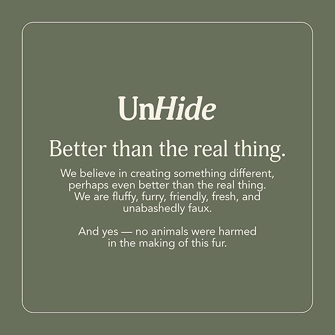 UnHide Marshmallow - Faux Fur Blanket - Heavy Weight, Extra Soft Blanket - Made from Recycled Materials - Machine Washable - Medium (60" x 80") - Beige Bear