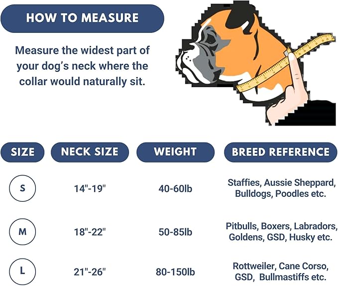 Tactical Dog Collar with Handle - Premium Quality Collar, Robust and Durable Design for Large, Strong Breeds - Pitbulls, Labradors, GSD - Snow Cone - M