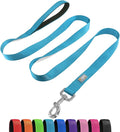 Basic Dog Leashes 6 FT Padded Handle Nylon Dogs Leashes for Medium Dogs Light Blue