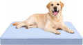 Orthopedic Memory Foam Dog Bed,Cooling Dog Beds for Dogs, Washable Pet Beds for Crate with Faux Fur Cover, Waterproof Lining, (X-Large: 41" x 29" x 4", Cooling Surface)