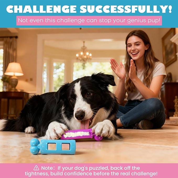 Dog Chew Toys for Aggressive Chewers: Indestructible Dog Toy for Large Dogs to Keep Them Busy & Reduce Boredom, Tough Dog Toys for Medium & Large Breed, Bacon Flavor, Durable Nylon