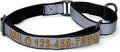 Pawtitas Customized Martingale Dog Collar Reflective Reflective Dog Collar Embroidered Personalized Name Phone Number Adjustable for Puppies Small Medium Large Size Dogs Small Black