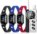 PetJoy 3-Dog Training Collars & Shock Collar for 3 Dogs, with Lockable Shock - Shock Lock Mode Switches to Tone & Vibe Only, Includes Rechargeable Remote with 4000ft Range (9 Tones)