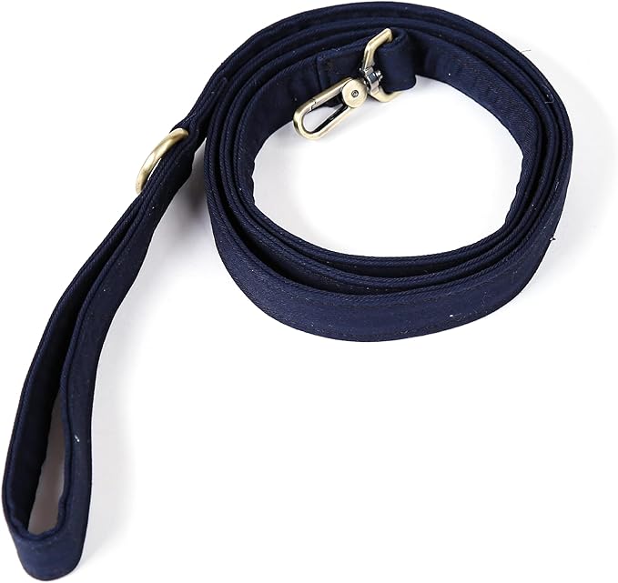 Organic Cotton Dog Leash for Small,Medium and Large Breed,Brass Hardware Pet Leash for Walking,Running and Training 6FT