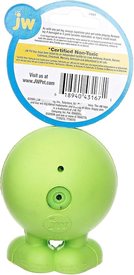JW Pet Cuz Assorted Good Cuz Rubber Dog Toy Medium