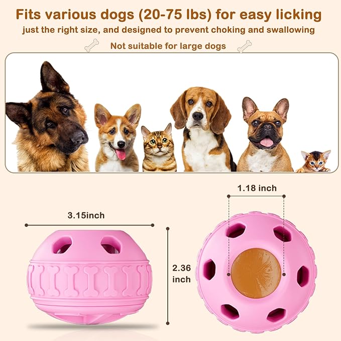 2 in 1 Interactive Dog Toy and Silicone Tray with Lid, Dog Enrichment Toys for Large Dogs 25-75 lbs, Freezable Dogs Chew Toy to Keep Them Busy, Frozen Treat Dispensing for Slow Food Training