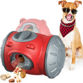 1pcs Interactive Dog Dispenser Toy - Premium Food for Smart Dogs - Adjustable Food Puzzle for Small Medium and Large Dogs for Large/Medium/Small Aggressive Chewers Breed Pet Cat Color Red