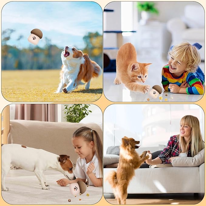 Interactive Dog Feeder Puzzle Toys, Silicone Treat Dogs Enrichment Toy, Slow Dog Food Dispenser, Keep Them Busy, Healthy Eating, Mental Stimulation for Medium Small Puppy and Cat
