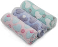 1 Pack 3 Puppy Blankets Super Soft Warm Sleep Mat Love Print Blanket Fluffy Fleece Pet Blanket Flannel Throw Dog Blankets for Small Dogs Puppy Dogs Fluffy Cats,Mix Love-Large(40"x30")