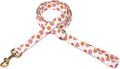 Organic Cotton Dog Leash for Small,Medium and Large Breed,Brass Hardware Pet Leash for Walking,Running and Training 6FT