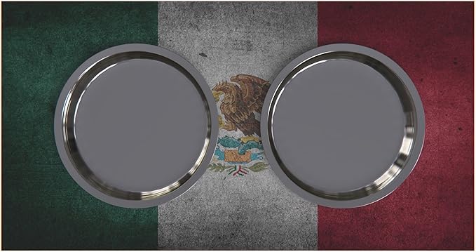 GTW Personalized Elevated Dog Bowl Stand for Large, Medium, Small, X-Small Dogs - Stainless Steel Food and Water Bowls - Raised Dog Dish with Internal Storage (Small, Flag Design)
