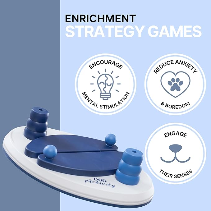 Trixie Push Away Dog Enrichment Toy, Intermediate Level 2 Dog Puzzle, Interactive Treat Game