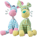 Indestructible Plush Squeaky Dog Toys, 2026 New Durable Heavy Duty Chew Toys for Aggressive Chewers, Teething Toys for Small Medium Large Dogs & Indoor Pups (Blue+Green)