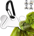4PCS Dog Poop Bag Holder, Waste Bag Holder, Dog Poop Bag Carrier, Hand Free Holder, Metal Holder