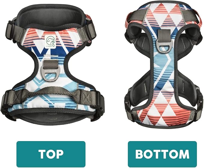 Embark Adventure Dog Harness, Reflective Trim No Pull Dog Harnesses for Small Sized Dogs - Military Grade Nylon, Front Clip with Gel Lined Handle.
