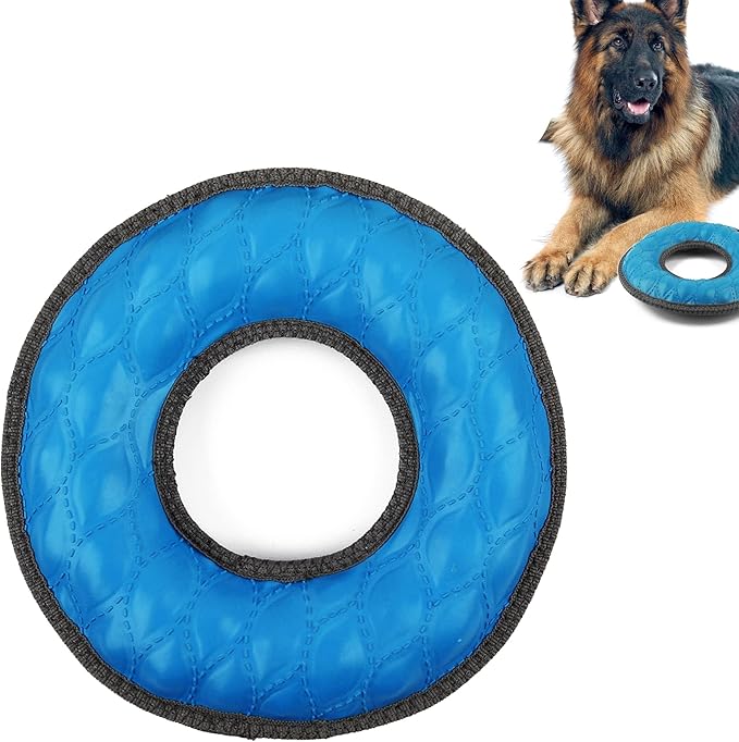 Tuff Pupper SuperChewy Tough Floating Dog Water Toy Strong Natural Rubber | Great Dog Fetch Toy | Pool Swimming Toy for Puppy| Durable Training Toy for Non-Aggressive Chewers