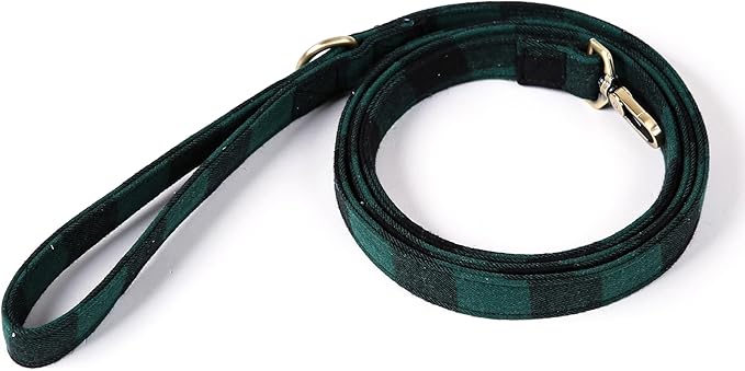 Organic Cotton Dog Leash for Small,Medium and Large Breed,Brass Hardware Pet Leash for Walking,Running and Training 6FT