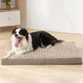 KHONSU PET Dog Bed Mat Plush 3.5in Orthopedic Pad for Large Dogs up to 90 lbs Waterproof Removable Cover Machine Washable for Extra Large Dogs