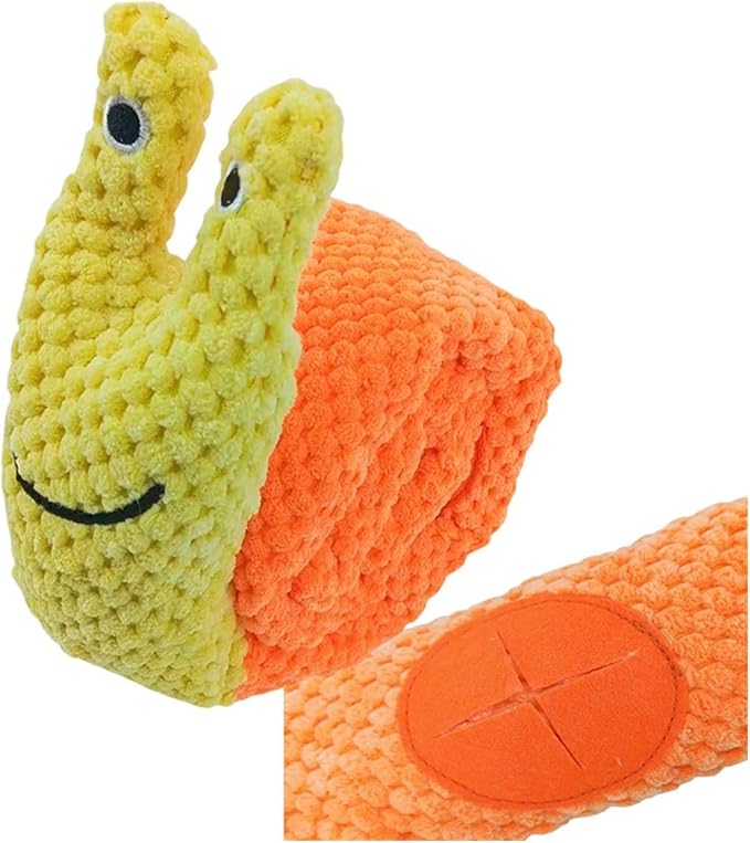 Dog Puzzle Feeder Interactive Toy Indestructible Plush Sound Squeak Hide Food Puppy Toys for Dogs Pet Supplies(C)