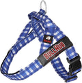 BULLHUG Adjustable Dog Harness– No Pull, No Choke – for English Bulldogs, French Bulldogs, Pugs & Broad-Chested Breeds – Easy, Safe Walks (BLUEWHITE, Large)