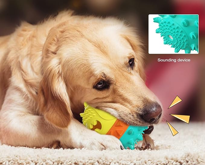 Carllg Dog Toys for Aggressive Chewers, Treat Dispensing Dog Toys, Durable Puzzle Balls Puppy Chew Toys for Teething, Dog Enrichment Toys for Medium and Large Breed