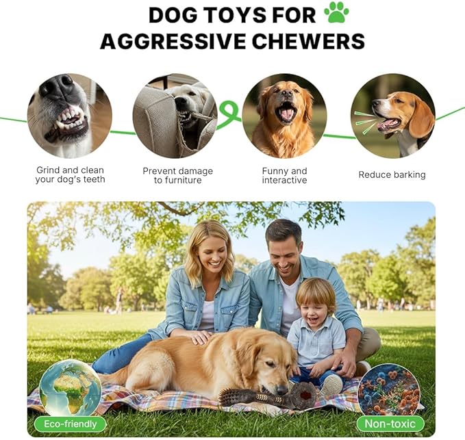 Multifunctional Dog Toy - Interactive Tug of War Puzzle with Massage Bristles, Durable Chew for Dental Health