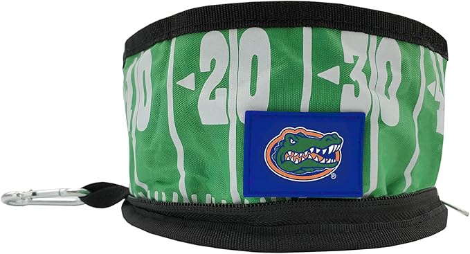 Pets First NCAA Florida Gators Collapsible Dog Travel Bowl Set, 2 Pack Food & Water Bowls for Dogs, Best Portable & Lightweight Leak-Proof Dog Bowls for Travel