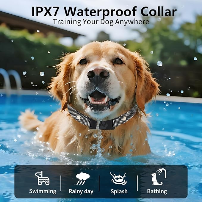 Wireless Dog Fence & Training System for 2 Dogs – Covers up to 3300 ft Range, Adjustable Beep/Vibration/Static Modes, IPX7 Waterproof Collars, Independent Channel Design, Quick No-Dig Installation