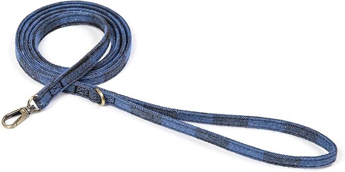 Organic Cotton Dog Leash for Small,Medium and Large Breed,Brass Hardware Pet Leash for Walking,Running and Training 6FT