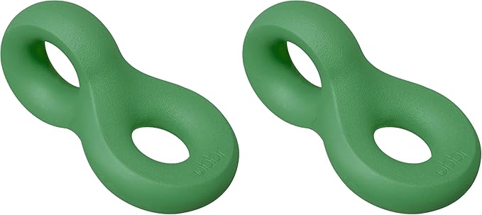 Ubbi Chomp Toy for Medium to Large Dog Breeds, Durable Natural Rubber, Green (Pack of 2)