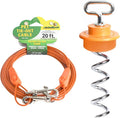 IntelliLeash Intelli-Stayk with 20' Cable for Dogs up to 35 Pounds