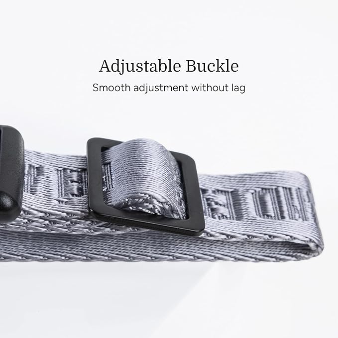 2026 New Edition, Fei & Eve MagEase Dog Collar - Patented Magnetic Buckles | Fur-Safe | Premium 210D Nylon | 450LB Escape-Proof | Adjustable Fit | Small (Twilight Gray)