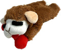 Multipet Lamb Chop Brown | 6 Inch Lamb Chop Dog Toy | Small Dog Toy Lamb Chop Squeaker Toy | Brown 6" | Officially Licensed