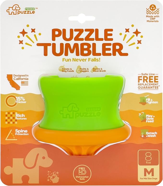Puzzle Feeder Interactive Dog Puzzle Toy for Mental Stimulation, Washable Treat Dispensing Puzzles for Medium Dogs