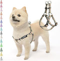 PUPTECK No Pull Dog Harness Soft Adjustable Basic Nylon Step in Puppy Vest Outdoor Walking with ID Tag, Plaid Beige, S