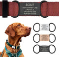 Personalized Dog Tags by ROAD iD | Silent & Durable | Jingle-Free Slide-On Design | Stainless Steel Name Tag Fits Any Collar | Multiple Colors & Sizes for Your Pet's Unique Style
