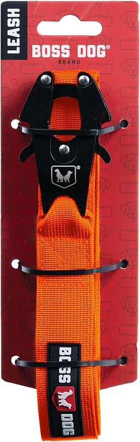 Boss Dog Tactical Leash, Hunter Orange, 4 FT