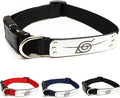 Pawsonify Naruto Dog Collar, Officially Licensed Hidden Leaf Village Anime Collar, Nylon Dog Collar for All Breed Sizes, Adjustable, Rogue - Black, LG