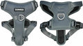 DJANGO Tahoe No Pull Dog Harness – Escape-Proof Dog Harness for Large Dogs with Front & Back Clips for Everyday Use – Adjustable, Padded, Reflective, Secure Fit, Easy On/Off – Poppy Seed Gray, XL