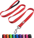 Basic Dog Leashes 6 FT Padded Handle Nylon Dogs Leashes for Medium Dogs Red