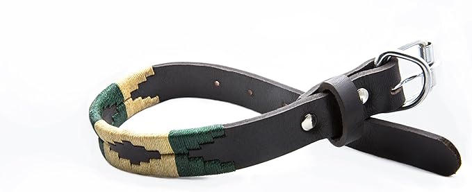 Leather Palm Desert Dog Collar by Gaucho Goods