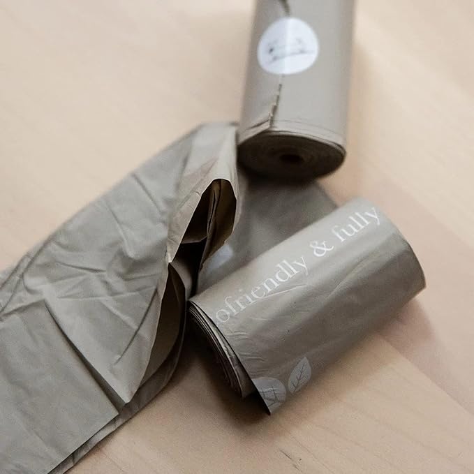 100% Certified Home Compostable and Biodegradable Dog Poop Bags - ASTM D6400 & EN 13432 Compliant Dog Waste Bags – 60 Bags – 4 x Rolls of Plant Based Compostable Poop Bag