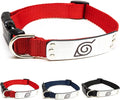 Naruto Dog Collar for Large Dogs, Medium, XS/Small Puppy Collars – Officially Licensed Naruto Shippuden Hidden Leaf Village Anime Dog Collar, Naruto Gifts Pet Collar for Dogs Red Ninja, XS