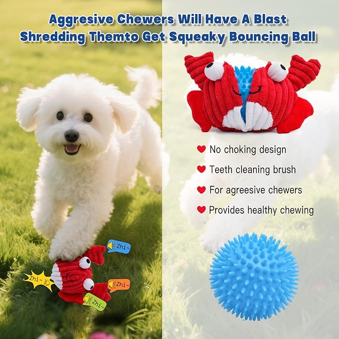 Interactive Squeaky Dog Chew Toy,No Stuffing Interactive Chew Toy for Small Medium Large Dogs, Training Reward Gift for Pets(Yellow Fish)