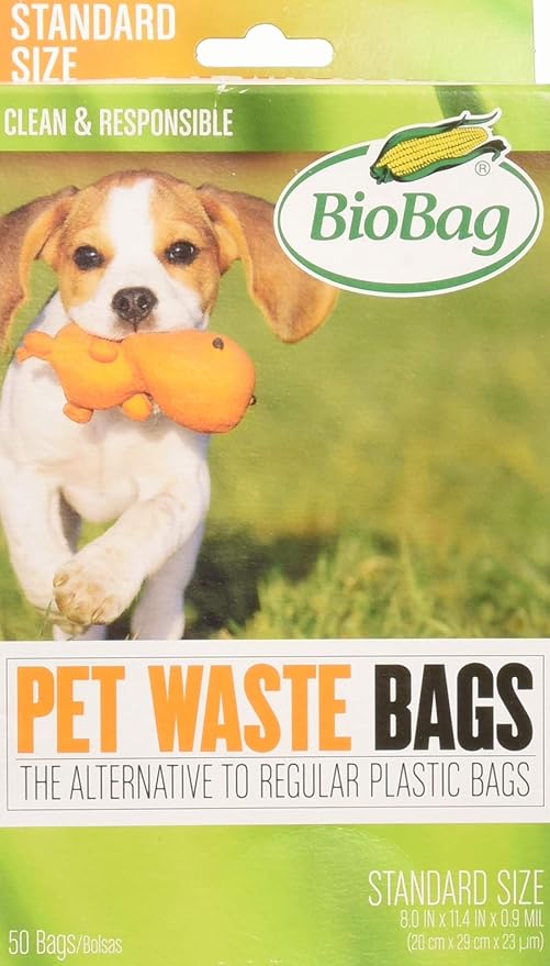 Dog Waste Compost Bio Bags, FULL CASE (50 per Box, 12 Boxes per Case)