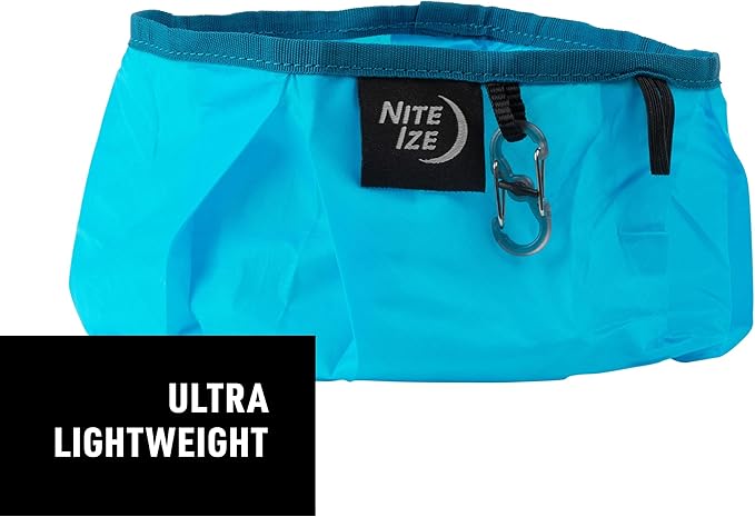 Nite Ize RadDog Collapsible Bowl - Convenient & Compact Food Bowl for Pets - Durable Traveling Water Bowl - Multipurpose & Leak-Proof - Durable Dog Bowl - Blue (2 Pack)