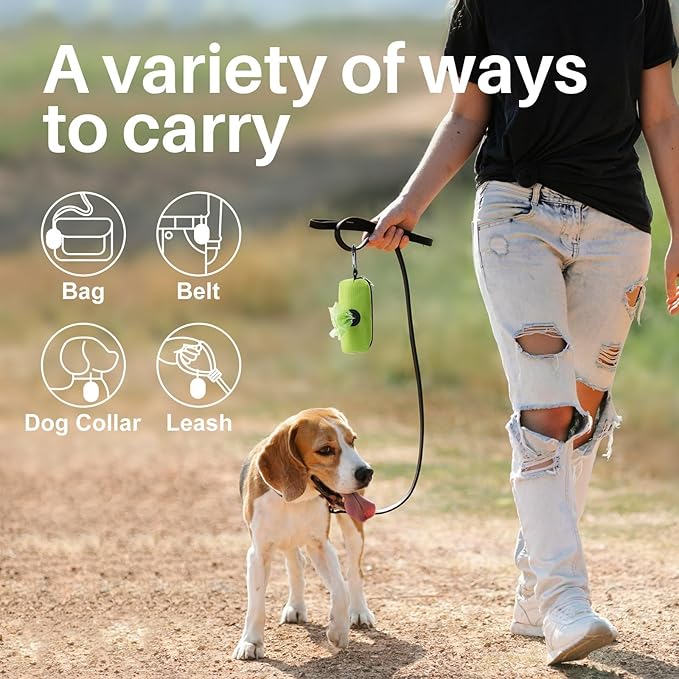 Gardner Pet Dog Poop Bags Rolls with Tissue, Pine Scented Poop Bags with Dispenser, Leak Proof Pet Waste Bags with Tissue Design, Reduce Touch Feeling, 18 Rolls-144 Counts