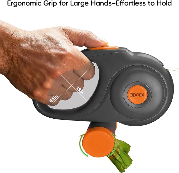 Retractable Dog Leash 26FT for Medium & Large Dogs, Sturdy Heavy-Duty Nylon Tape with Secure Locking Carabiner & Poop Bag Holder, Smooth One-Hand Control, Anti-Slip Handle, Tangle-Free Design (Black)