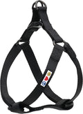 Pawtitas Solid Step-in Dog Harness – Adjustable No-Pull Vest for Puppies to Seniors, Safe & Comfortable XS Black