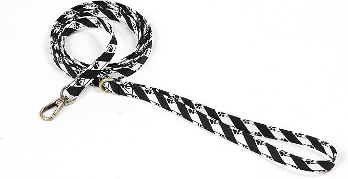 Organic Cotton Dog Leash for Small,Medium and Large Breed,Brass Hardware Pet Leash for Walking,Running and Training 6FT
